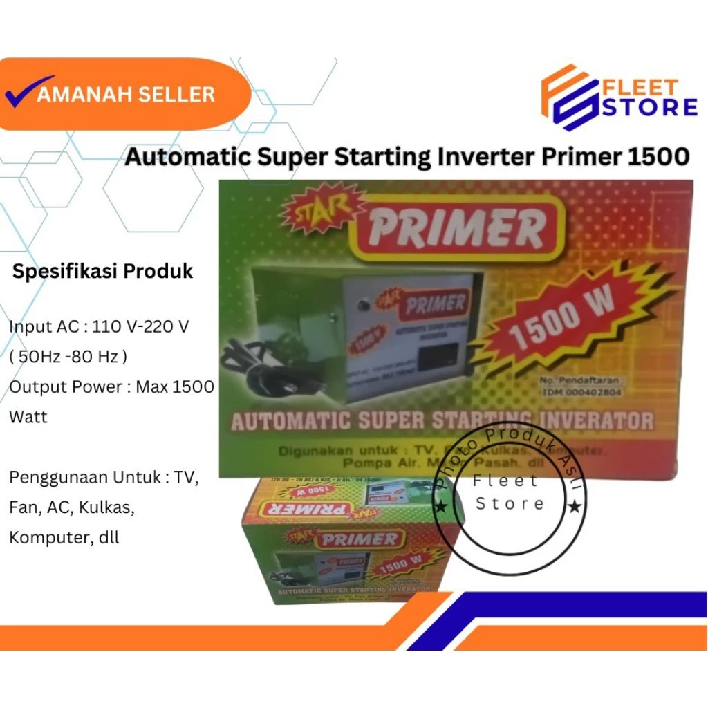 STAR PRIMER 1500W AUTOMATIC SUPER STARTING INVERATOR
