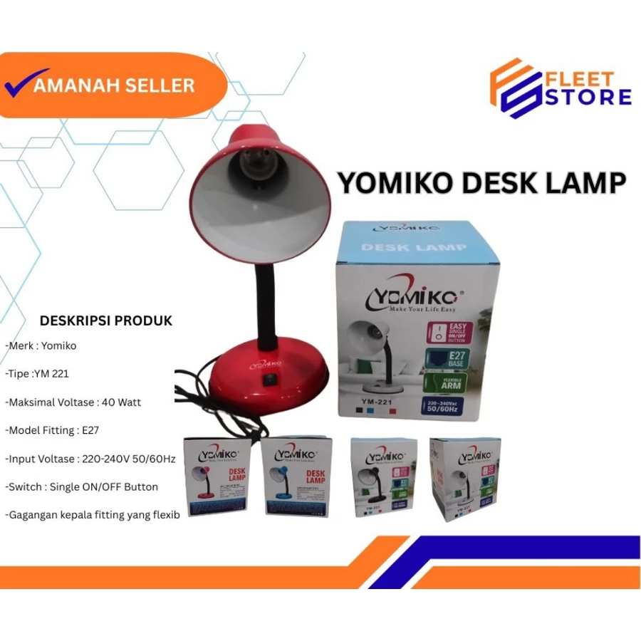 Yomiko YM-221 Lampu Belajar 