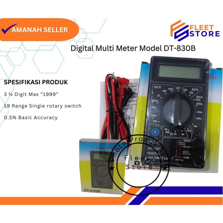 Multimeter Digital DT-830B multitester Electronic