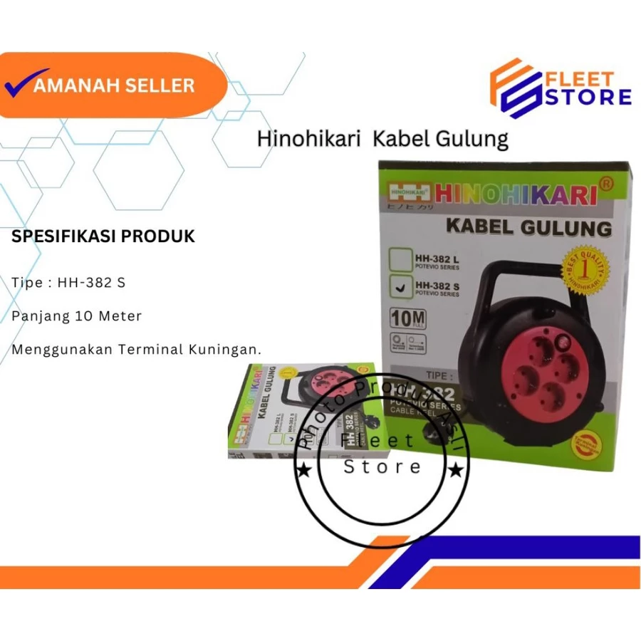 Kabel Gulung Hinohikari Potevio series panjang 10 Meter
