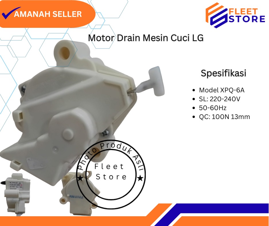 Motor Drain Mesin Cuci LG XPQ-6A