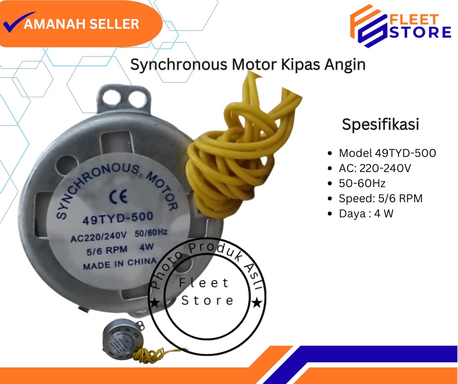 Motor Sinkron 49TYD-500 Kipas angin