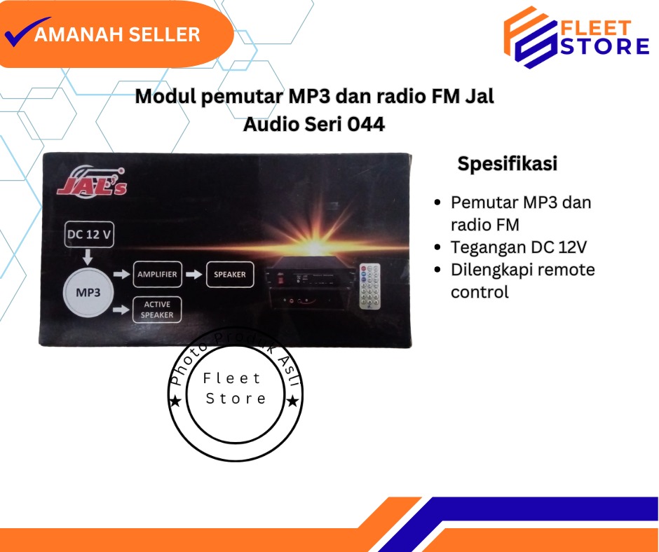 modul pemutar MP3 dan radio FM Jal Audio Seri 044