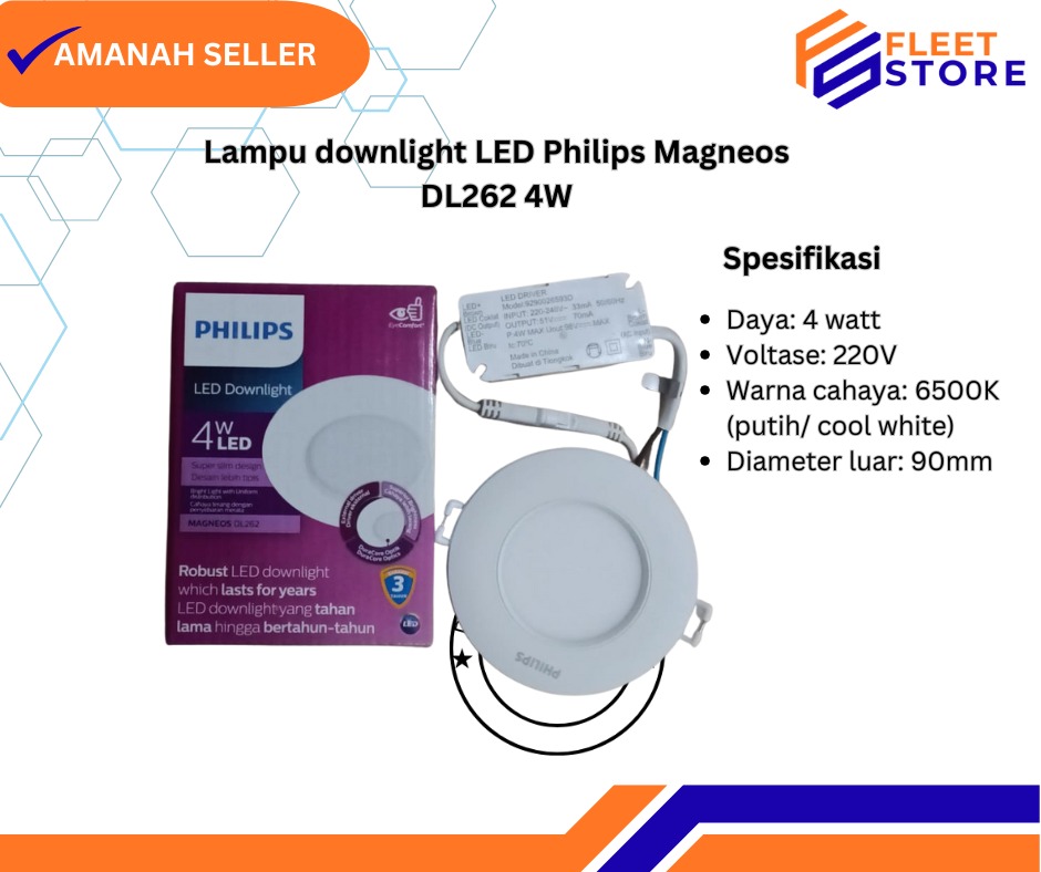 Lampu downlight LED Philips Magneos DL262 4W